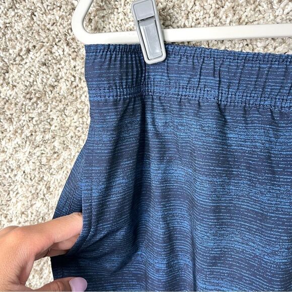 Speedo Board Shorts Men’s Large Blue Striped Lined - Picture 2 of 7